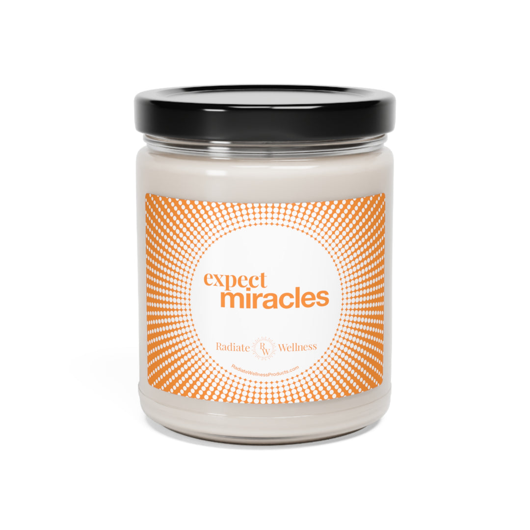 Radiate Wellness "Expect Miracles" Scented Soy Candle, 9oz