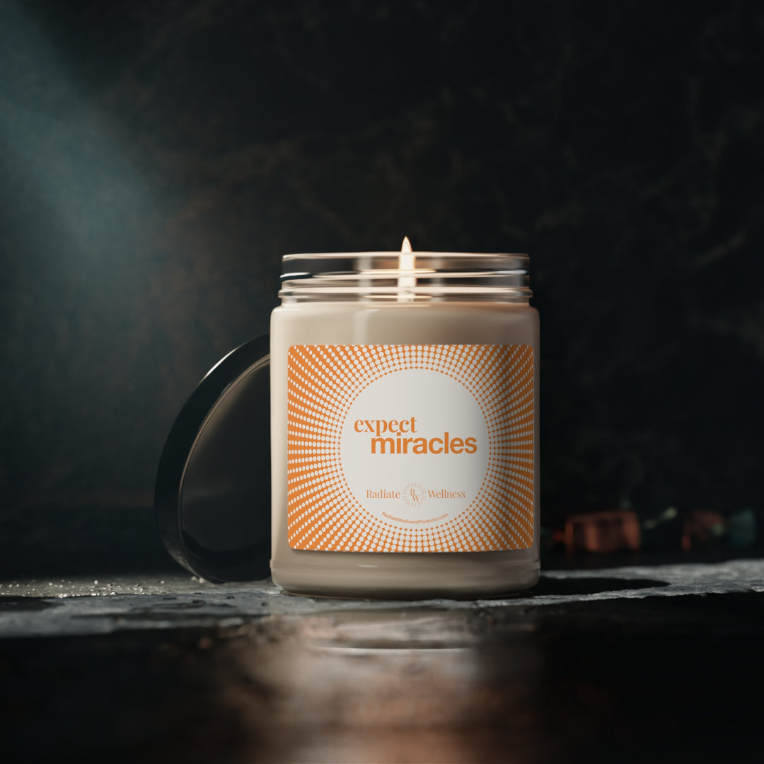 Radiate Wellness "Expect Miracles" Scented Soy Candle, 9oz